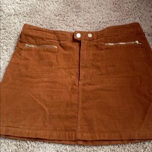 Corduroy mini skirt